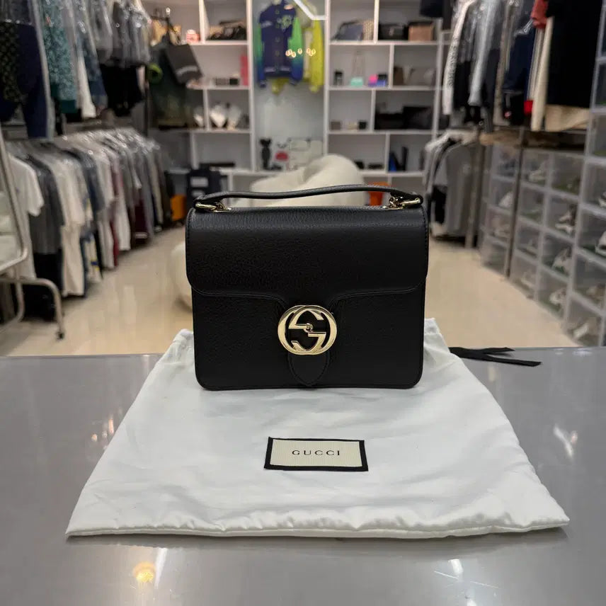 [BUNJANG] Gucci Interlocking GG Small Chain Bag / [리오브전포점] 구찌 인터로킹 GG 스몰 체인백