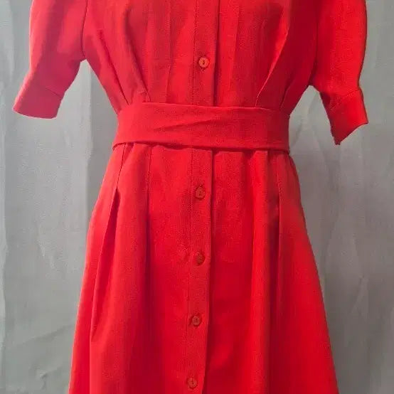[BUNJANG] GUMZZI Red Shirt Dress / GUMZZI 레드 셔츠 원피스 F