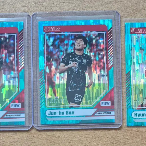 [BUNJANG] Panini Donruss FIFA Limited Edition Trading Cards (199) - Bae Jun-ho, Hong Hyun-seok / 24-25 파니니 돈러스 FIFA 대한민국 배준호, 홍현석 199한정카드 3장랏 판매합니다.
