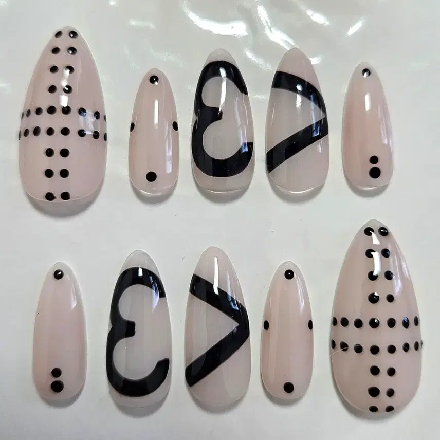 [BUNJANG] Handmade Nude Tone Nail Tips / 선착2명할인[<3 누드톤_수제네일팁] #상점소개글 필독 :)
