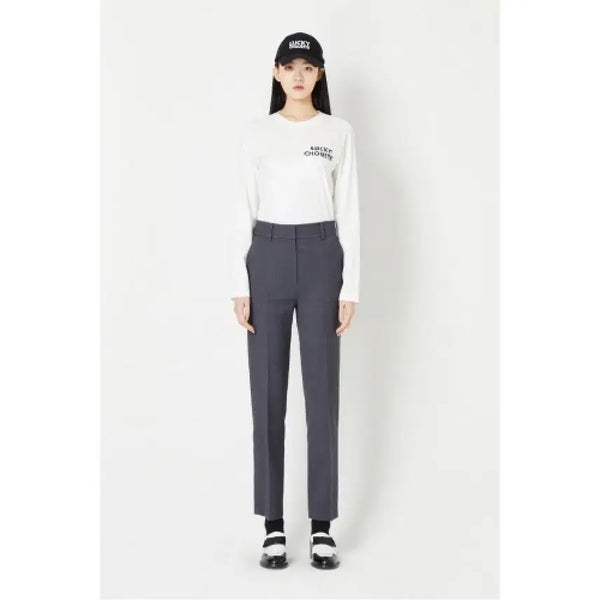 [BUNJANG] Lucky Chouette Wool Blend Slim Fit Trousers / 럭키슈에뜨 팬츠 새제품
