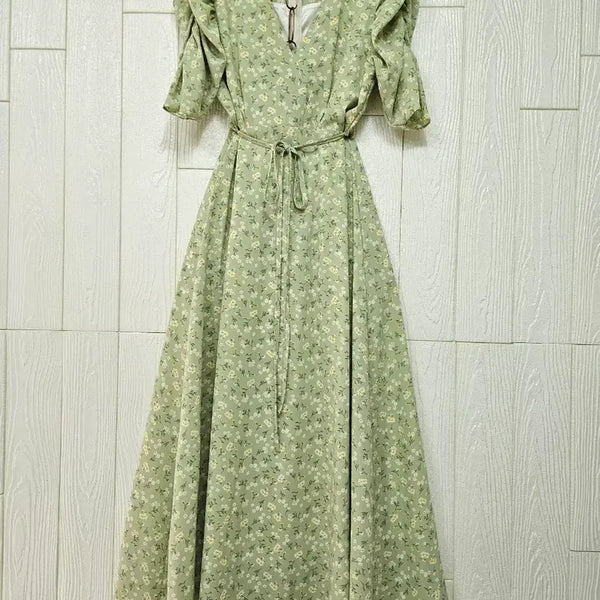 [BUNJANG] Chiffon Long Dress / 쉬폰 롱원피스