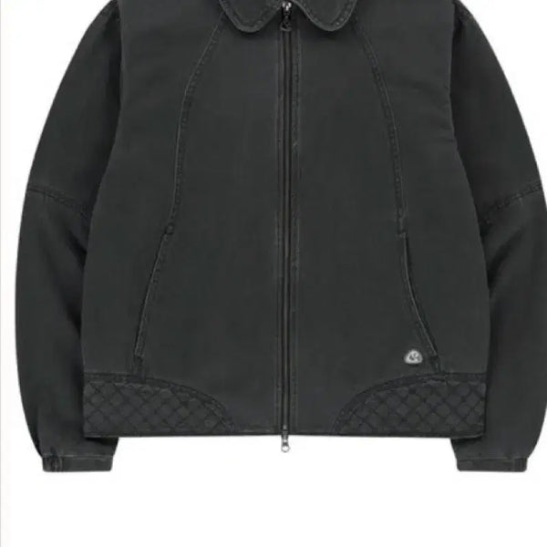 [BUNJANG] KOSEIO Round Collar Stitch Jacket Charcoal Size 1 / 코이세이오 라운드 카라 스티치자켓 차콜 1사이즈