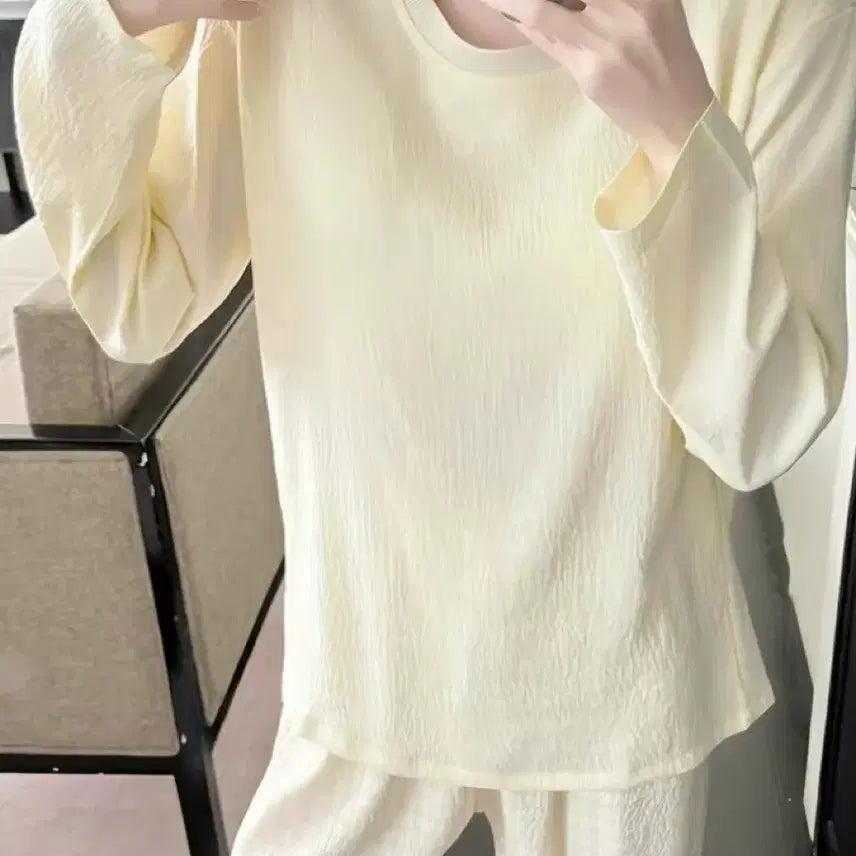 [BUNJANG] Women's Pajama Set - Yellow (New) / 여성 파자마 세트 옐로우 (새상품)
