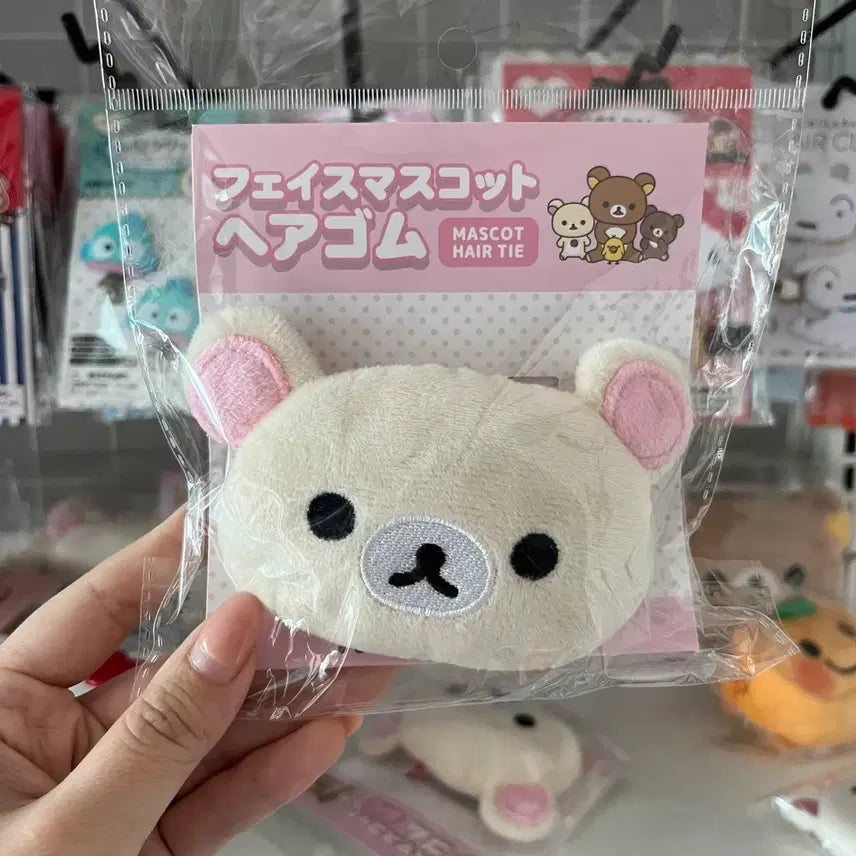 [BUNJANG] Rilakkuma Korilakkuma Big Size Hairpin Hair Tie / 코리락쿠마 헤어핀 빅사이즈 머리끈 헤어고무