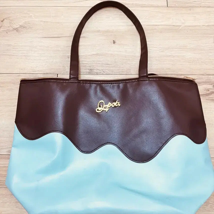 [BUNJANG] Qpot Mint Chocolate Tote Bag / 일본 큐팟 Qpot 민트초코 토트백