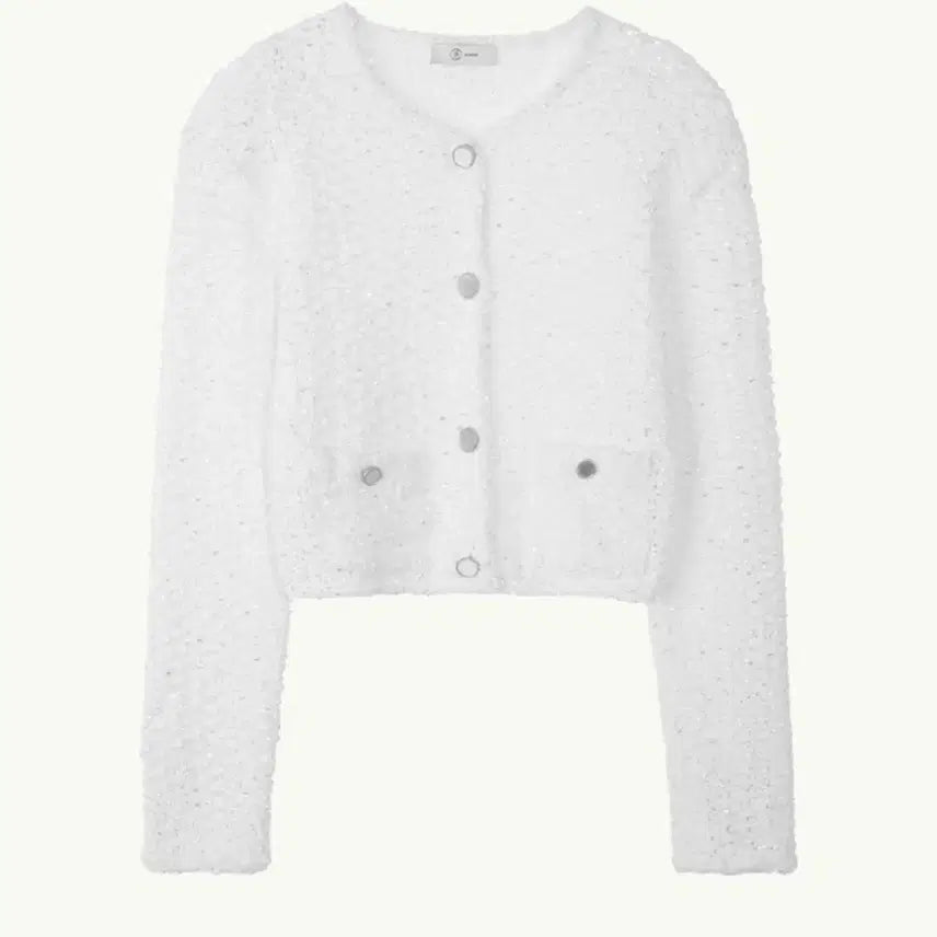 [BUNJANG] Blossom Cell Tweed Cardigan / 블러썸 셀 트위드가디건