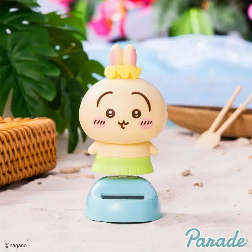 [BUNJANG] Chiikawa Usagi Mermaid Island Secret Solar Powered Wiggling Figure / 바로배송) 치이카와 우사기 인어섬의 비밀 흔들흔들 솔라 태양광 피규어