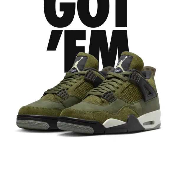 [BUNJANG] Nike Air Jordan 4 Retro SE Craft Medium Olive / 나이키 에어 조던 4 레트로 SE 크래프트 미디움 올리브 285