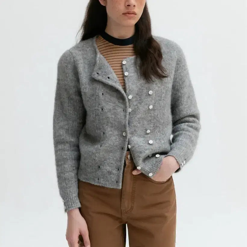 [BUNJANG] VIA PLANET Linker Cardigan Grey S / 비아플레인 링커가디건 그레이 s