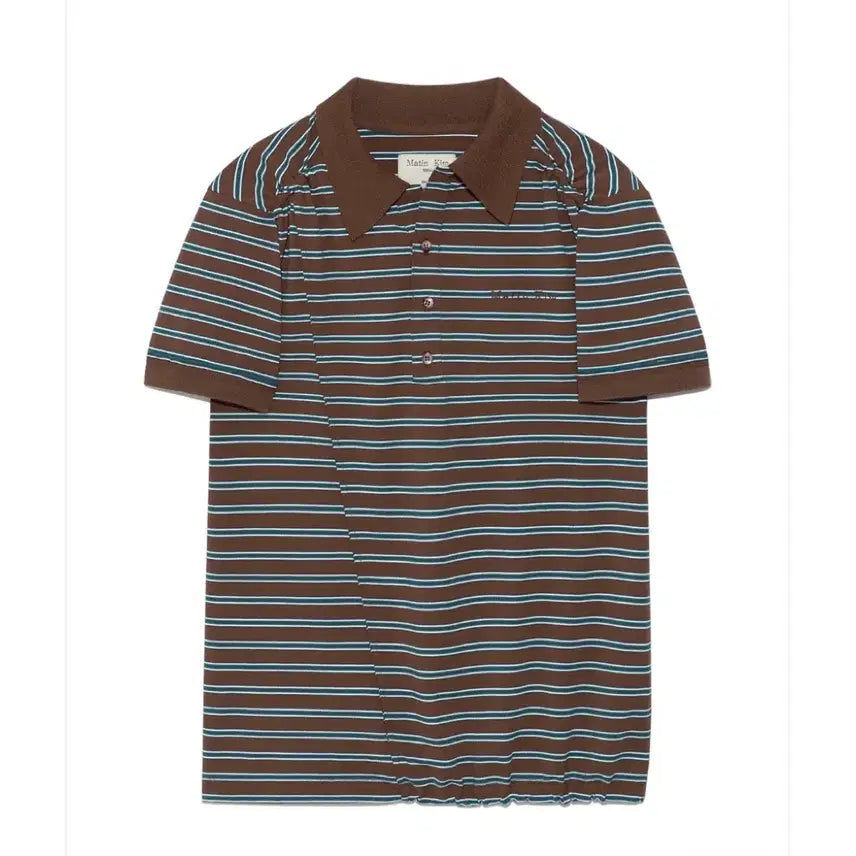 [BUNJANG] Matinkim Striped Collar T-shirt / 마뗑킴 카라 티셔츠