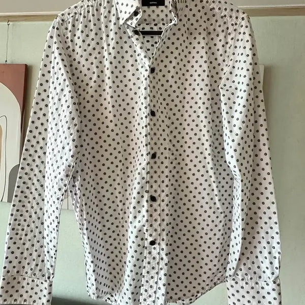 [BUNJANG] Diesel White Patterned Shirt / 디젤 셔츠