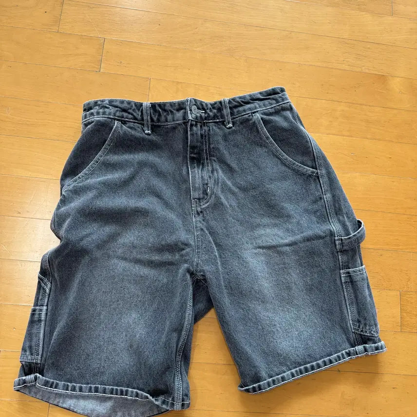 [BUNJANG] Outstanding Carpenter Denim Shorts Black M / 아웃스탠딩 카펜더 데님 쇼츠 블랙 M 사이즈