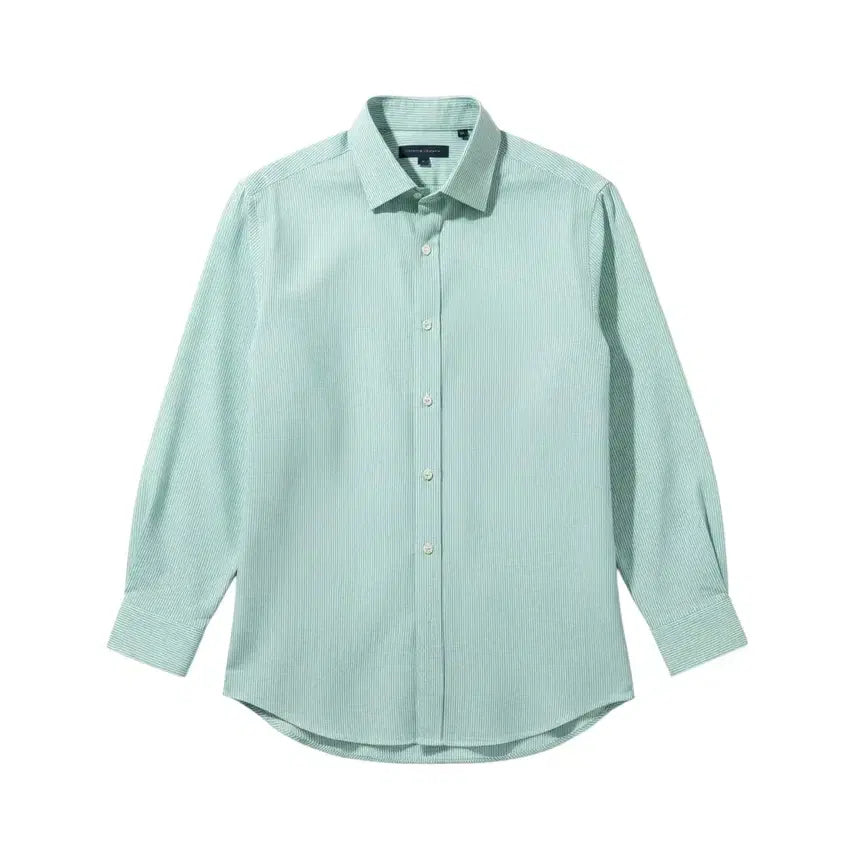 [BUNJANG] Tommy Hilfiger Men's Mint Stripe Shirt 32-33 / 남성 32-33/ 타미힐피거 민트 스트라이프 셔츠