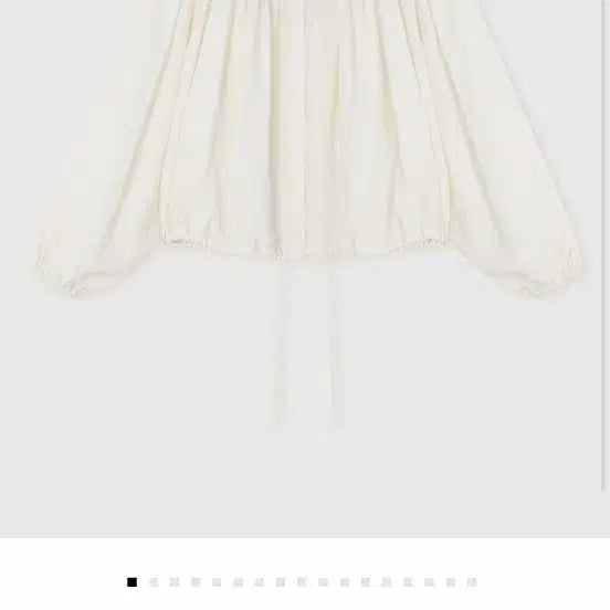 [BUNJANG] Bille Button Blouse Ivory / 빌레 버튼 블라우스 아이보리