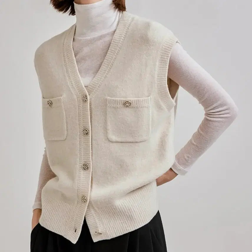 [BUNJANG] She's Miss Wool Knit Vest / 쉬즈미스 울 니트 조끼