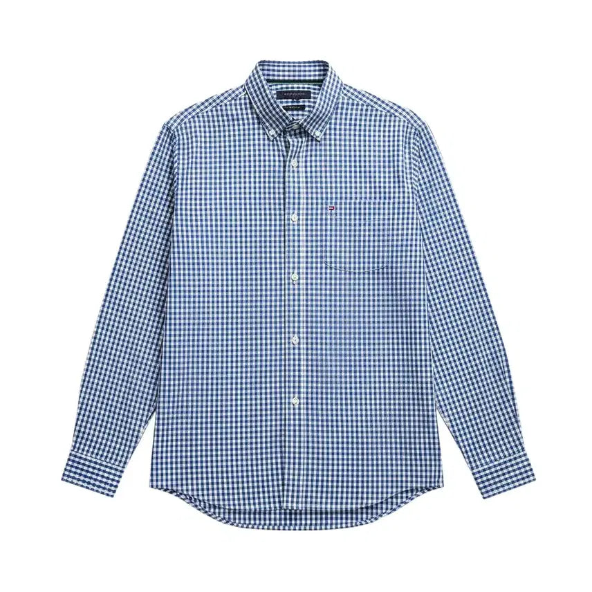 [BUNJANG] Tommy Hilfiger Men's Vintage Fit Checkered Shirt / 남성M/ 타미힐피거 빈티지핏 체크 셔츠