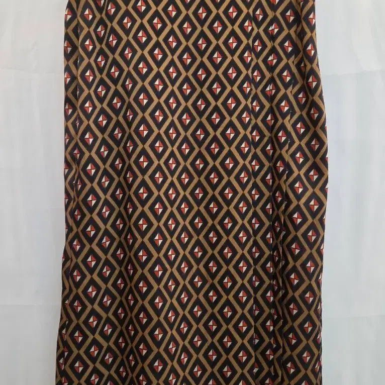 [BUNJANG] MINE Geometric Pattern Long Skirt / 한섬 MINE 마인 기하학 패턴 롱 스커트 55~66
