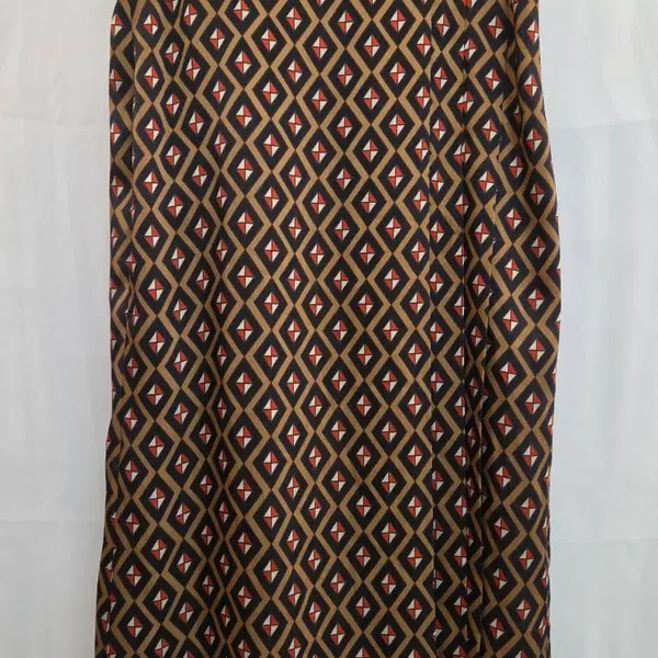 [BUNJANG] MINE Geometric Pattern Long Skirt / 한섬 MINE 마인 기하학 패턴 롱 스커트 55~66