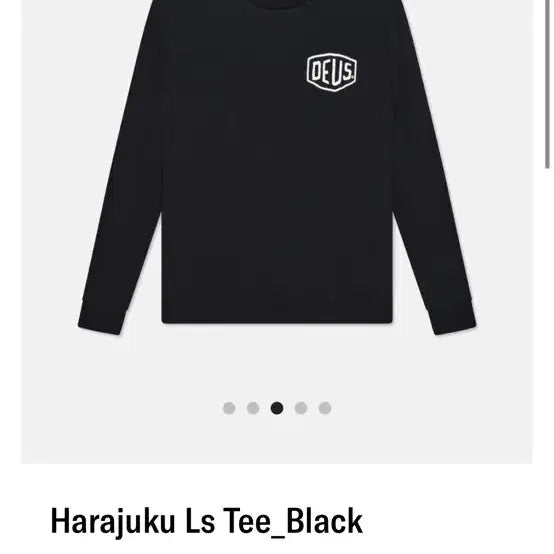 [BUNJANG] Deus Ex Machina Harajuku LS Tee Black - Size M / 데우스 Harajuku Ls Tee_Black