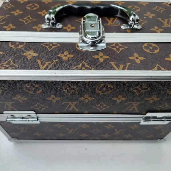 [BUNJANG] Monogram Makeup Box with Metal Frame / 메이크업 박스