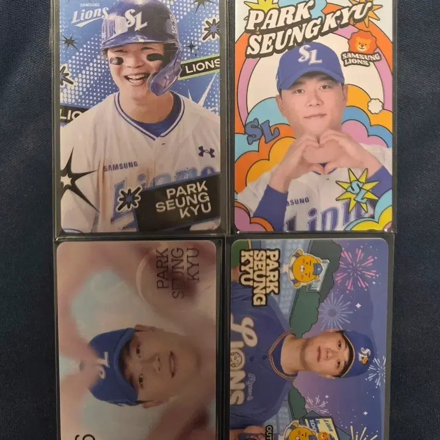 [BUNJANG] Samsung Lions Park Seung-gyu Photocard Bundle Set / 삼성 라이온즈 박승규 포카 4장 일괄