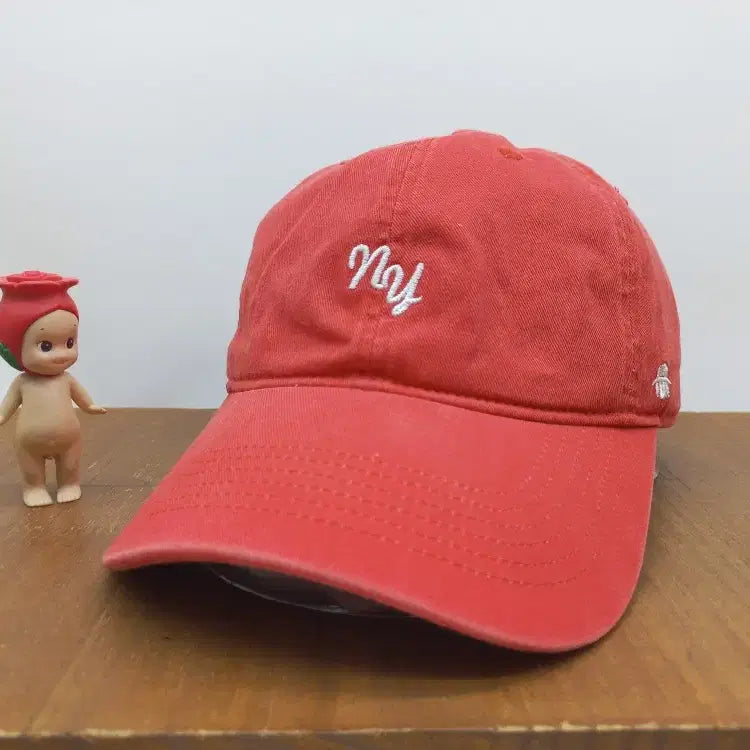 [BUNJANG] Hat's On SMB Washed Logo Cotton Baseball Cap Pink / 햇츠온 SMB 워시드 로고 코튼 야구모자 볼캡 모자 핑크