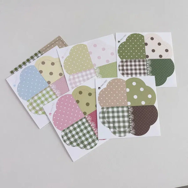[BUNJANG] Lover's Pick Me Patch Clover Adhesive Paper Sticker Set / 러버스픽미 패치 조각클로버 모조지 띵