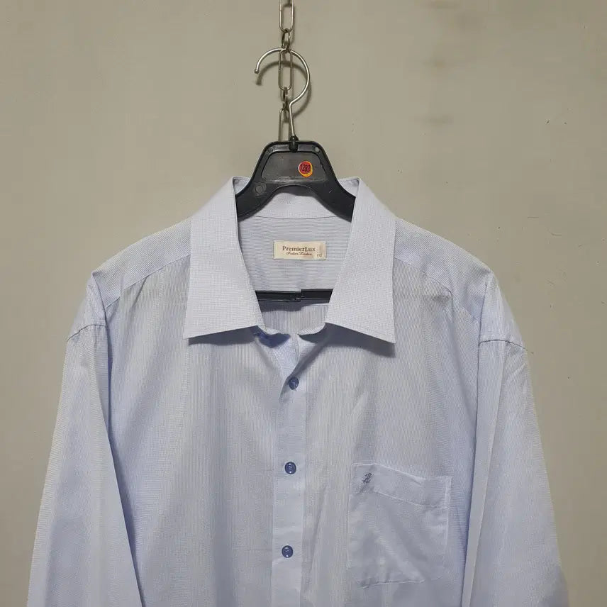 [BUNJANG] Men's Long-Sleeve Shirt Sky Blue Size 110 / 1283) 남성 긴팔 셔츠 110
