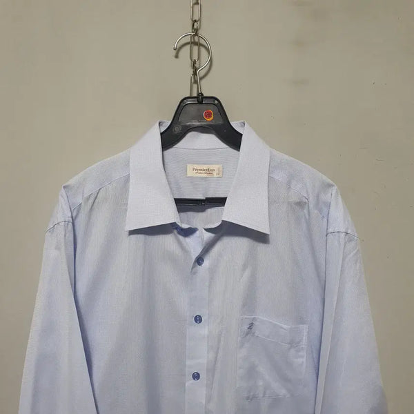 [BUNJANG] Men's Long-Sleeve Shirt Sky Blue Size 110 / 1283) 남성 긴팔 셔츠 110