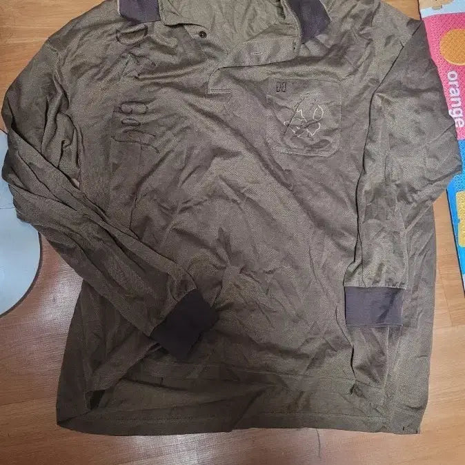 [BUNJANG] Daks Long-Sleeve Polo Shirt Brown (110) / 닥스 긴팔 카라티 브라운(110)