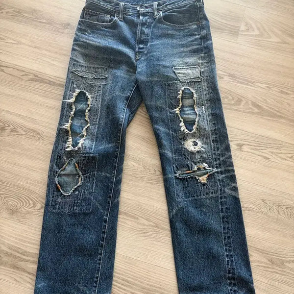 [BUNJANG] Vintage Kapital Borro Denim Jeans / [31]빈티지 캐피탈 보로 데님 진