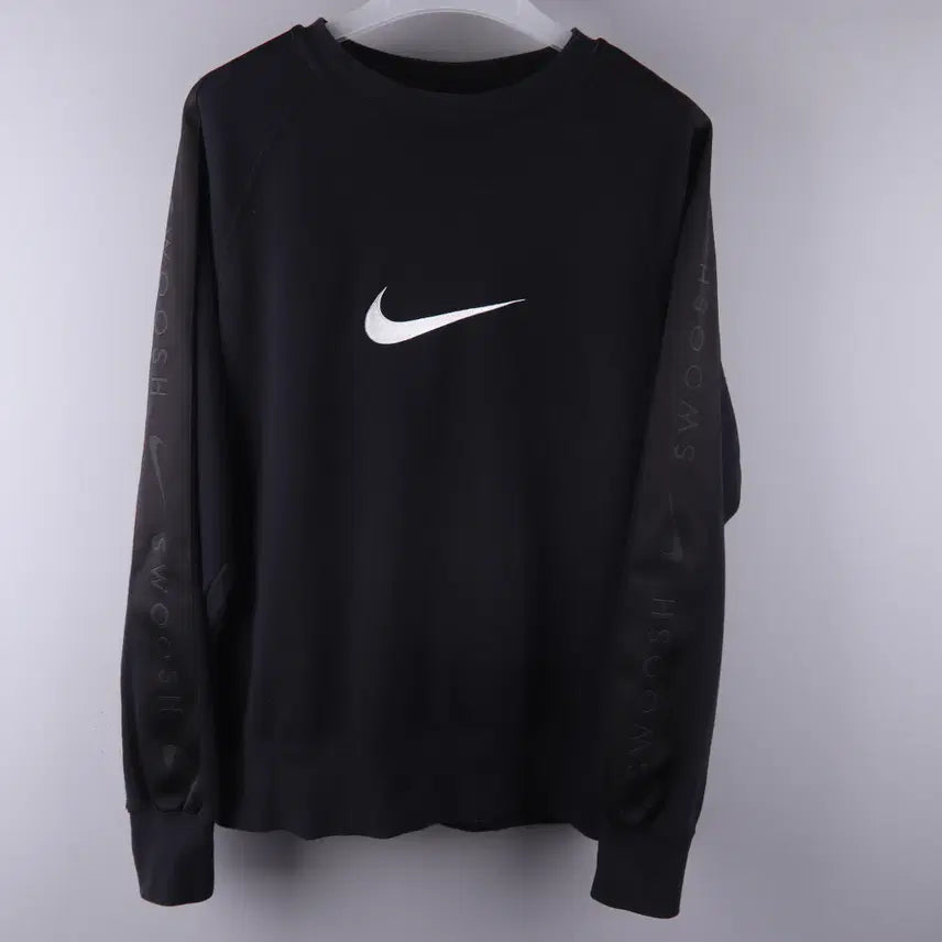 [BUNJANG] Nike Side Swoosh Crew T-Shirt Black (L) / 나이키 사이드 스우시 크루 티셔츠 블랙 (L) 5374