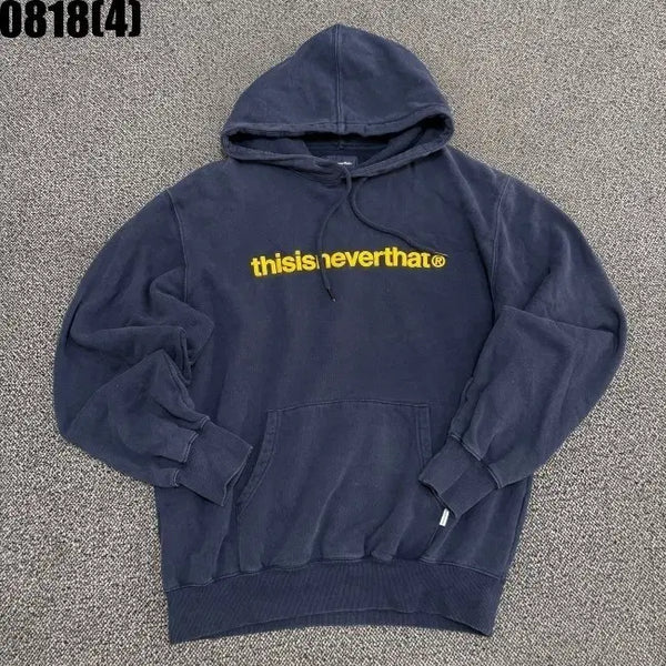 [BUNJANG] Thisisneverthat Navy Hooded Sweatshirt L / 디스이즈네버댓 후드티 네이비 L 0818