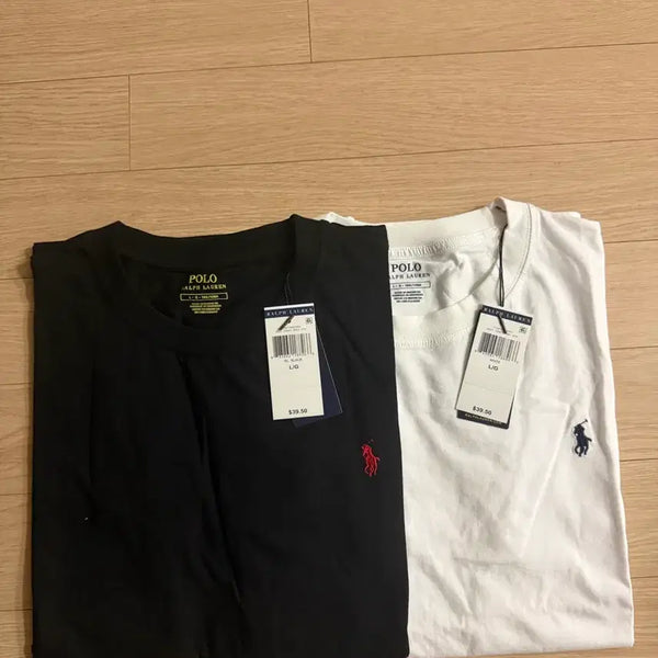 [BUNJANG] Polo Ralph Lauren Short Sleeve T-Shirt White/Black / 폴로 랄프로렌 반팔티 화이트/블랙