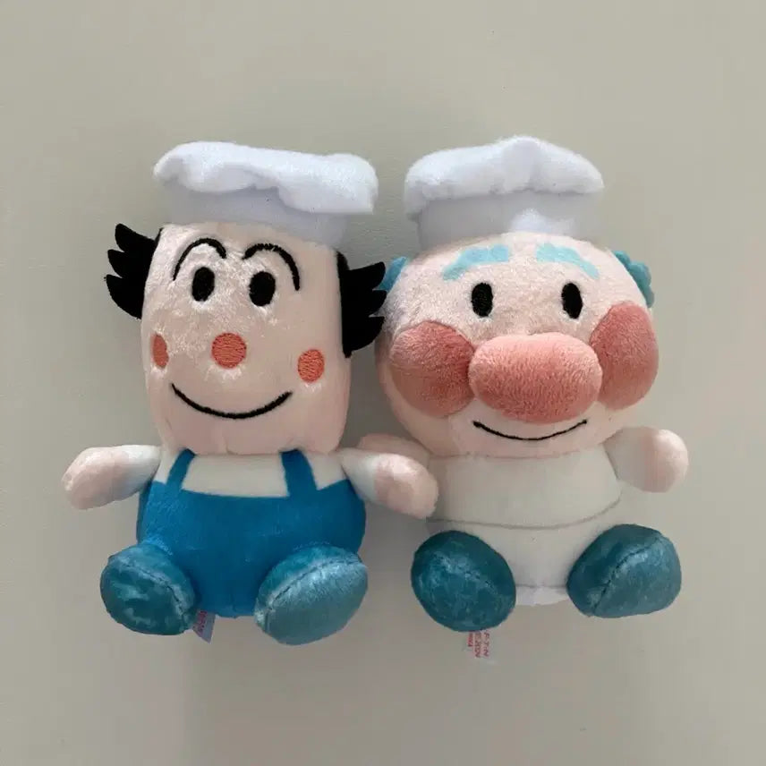 [BUNJANG] Anpanman Buttercup & Jam Uncle Mochi Doll Keychain / ㅛ호빵맨 버터누나 & 잼아저씨 모찌 인형 키링