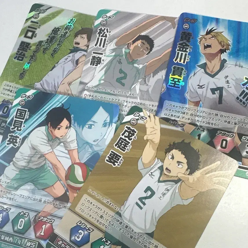 [BUNJANG] Haikyu!! "Idiots Cards" Set - Aoba Johsai & Date Tech / 하이큐 바보카 카드 아오바죠시이 다테공고 일본판 일괄 지류 아키라
