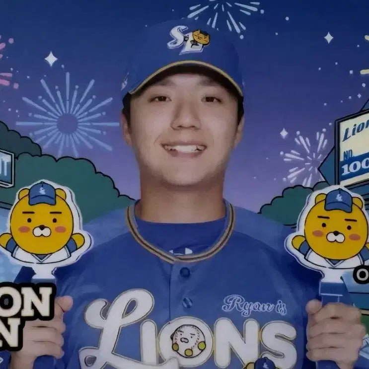 [BUNJANG] Samsung Lions Kim Hyun-jun Ryan Photocard / 삼성 라이온즈 김현준 라이언 포카