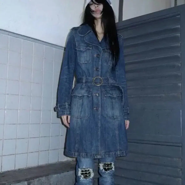 [BUNJANG] L.G.B. Women's Denim Coat XS / L.G.B 여성 데님 코트