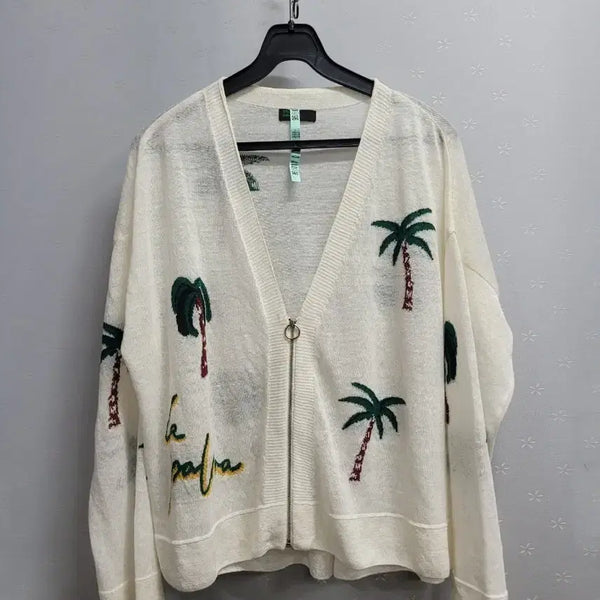 [BUNJANG] United Colors of Benetton Embroidered Cardigan Free Size / 프리)베네통 가디건