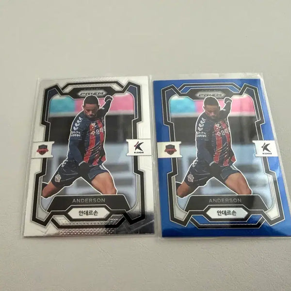 [BUNJANG] Panini Prizm K League Soccer Anderson Blue Parallel Card / K리그 프로축구 파니니 프리즘 베이스, 블루 수원FC 안데르손