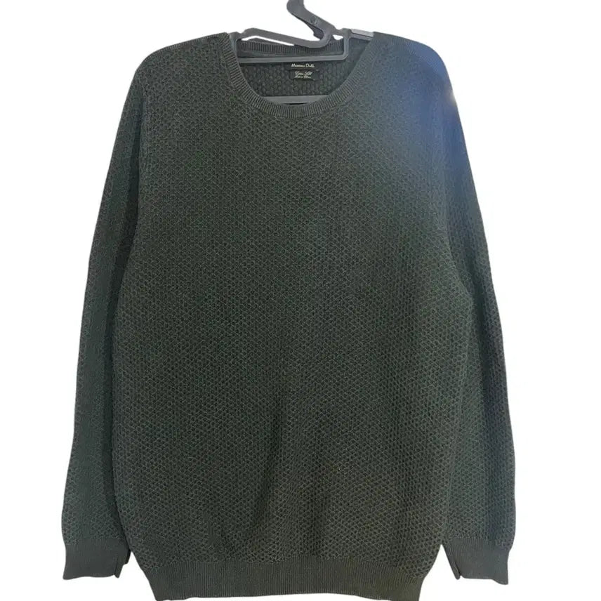 [BUNJANG] Massimo Dutti Khaki Waffle Knit Sweater / 마시모두띠 카키 와플 니트