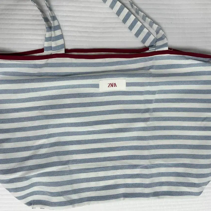 [BUNJANG] ZARA Striped Eco Bag / ZARA 자라 스트라이프 에코백