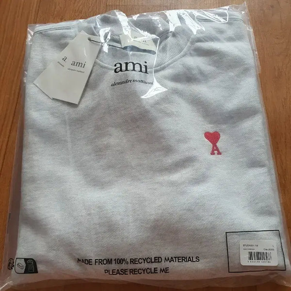 [BUNJANG] Ami Sweatshirt Grey L / 아미 맨투맨 그레이L