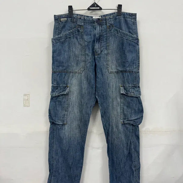 [BUNJANG] Calvin Klein Jeans Vintage Cargo Denim Pants / (33)캘빈클라인진스 빈티지 카고 데님팬츠