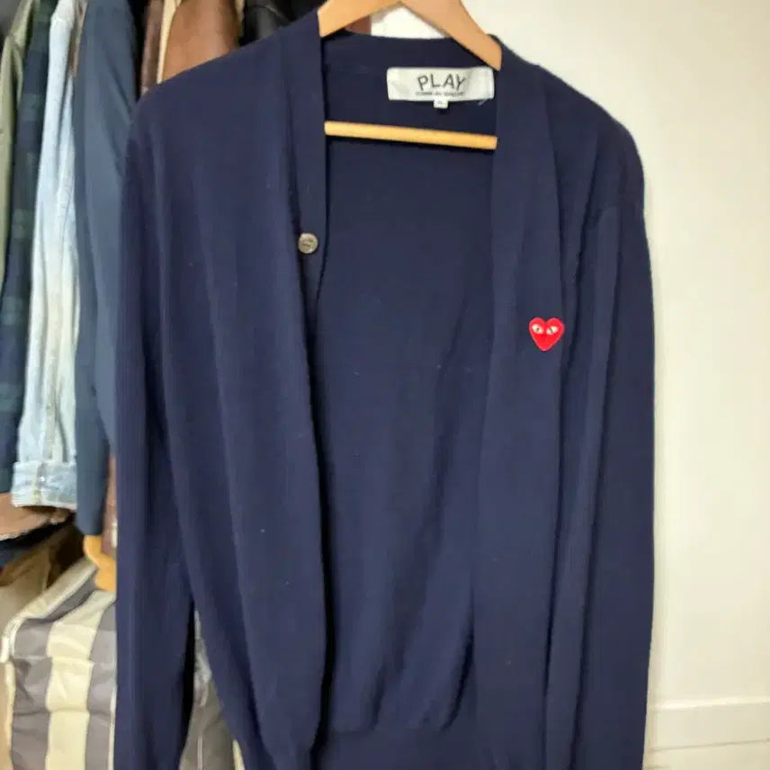 [BUNJANG] Comme des Garçons Cardigan Navy XL / 꼼데가르송 가디건 네이비 xl