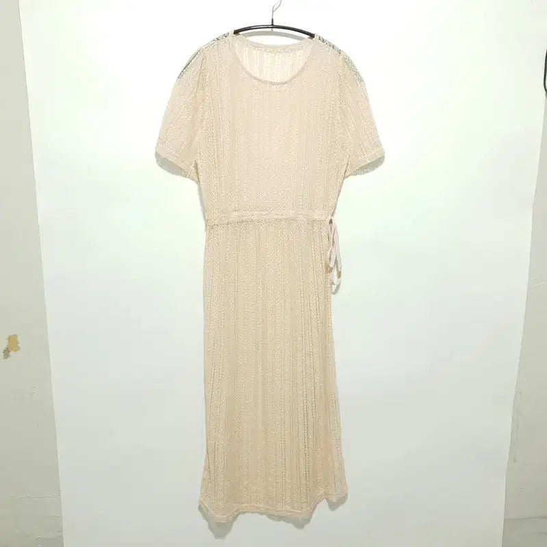 [BUNJANG] Lace Punch Layered Dress / 레이스 펀칭 레이어드 원피스 F