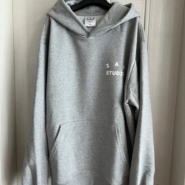 [BUNJANG] Aheapp Hooded Sweatshirt Grey / 아앱후드그레이