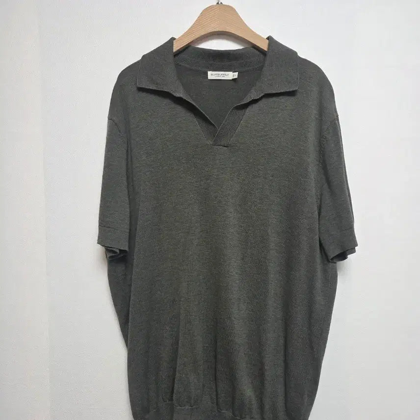 [BUNJANG] SUITSUPPLY Cotton Silk Open Collar Knit Short Sleeve T-Shirt Khaki XL / 수트서플라이 코튼실크 오픈카라 니트 반팔티 카키(XL) 260819_3