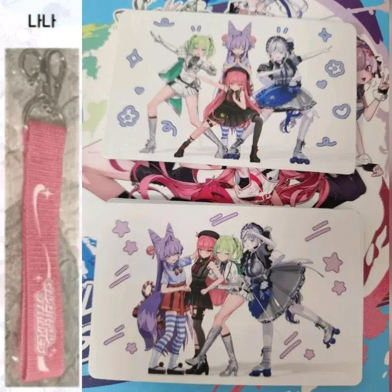 [BUNJANG] Stellive Cliche 1st EP 'Colorful Strokes' CD Version with Nana Strap Keychain and Who'sfan POB / 스텔라이브 클리셰 앨범 CD 버전 나나 키링, 후즈팬 미공포 포함 (박스 약간 구겨짐)